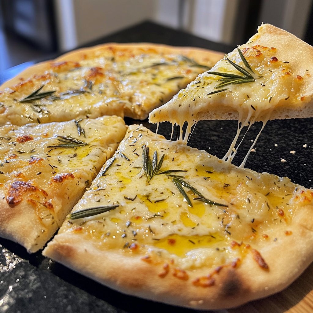 Pizza Bianca mit Rosmarin