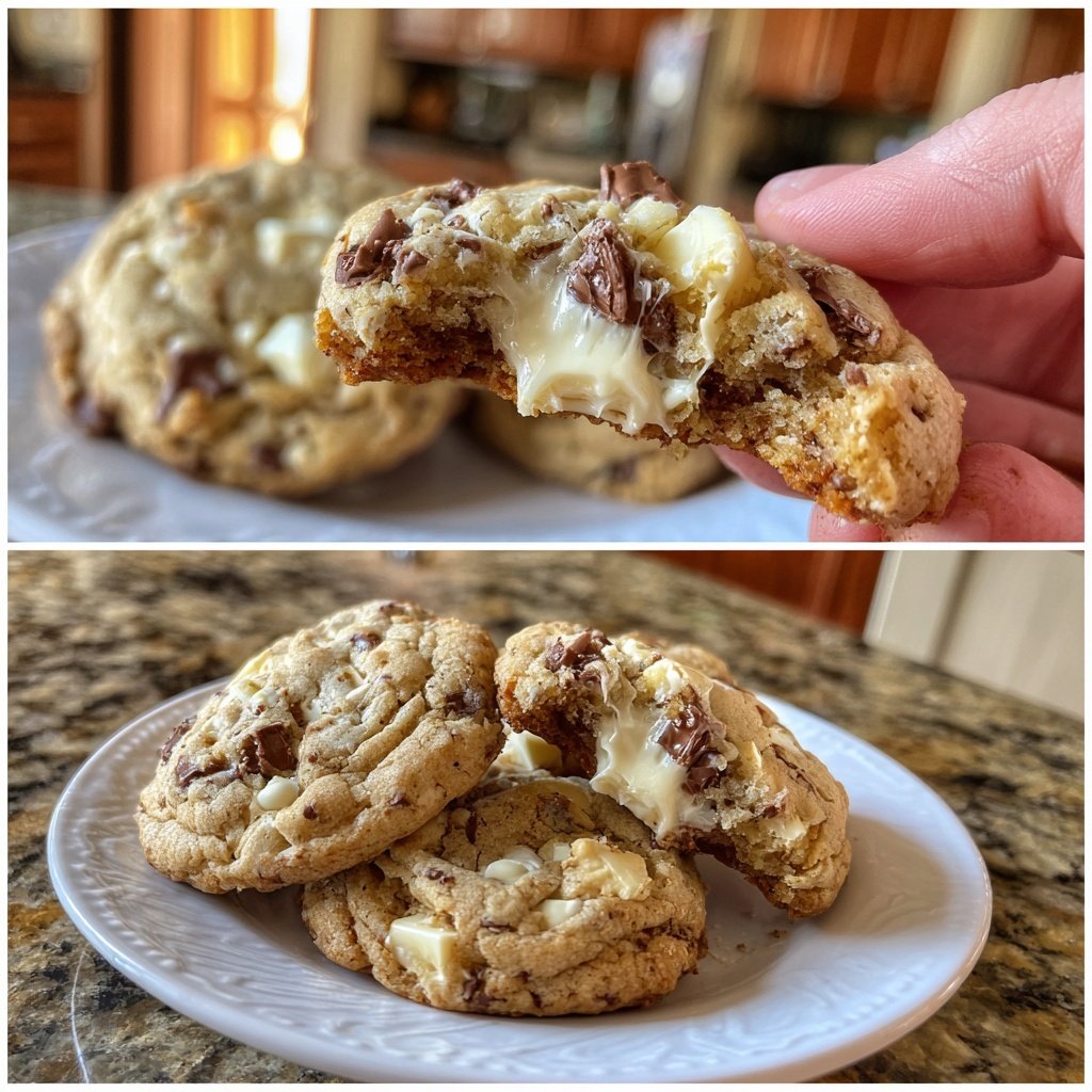 Cookies mit weißer Schokolade