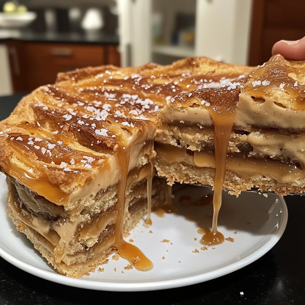 Salzkaramell-Käsekuchen – Cremiger Genuss trifft auf salzige Süße