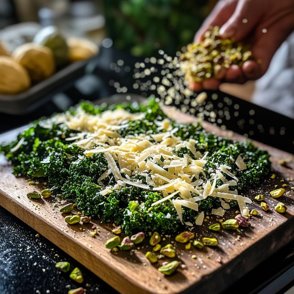 Parmesan-Pistazien-Kale-Salat