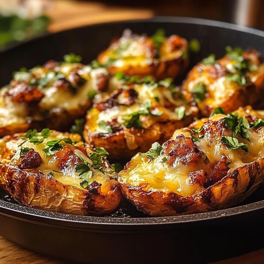 Klassische gefüllte Ofenkartoffel