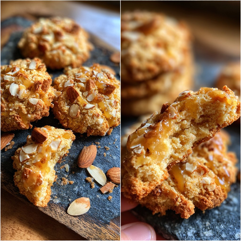 Cookies mit Mandeln und Honig