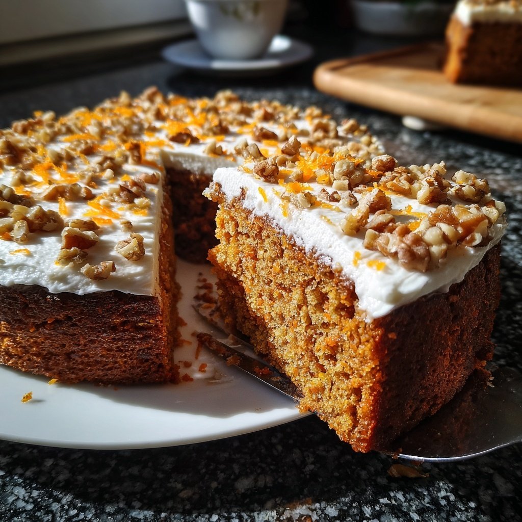 Karottenkuchen Mit Nüssen
