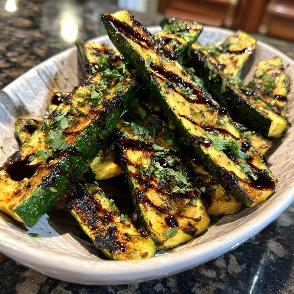 Gegrillte Zucchini Mit Kräutern
