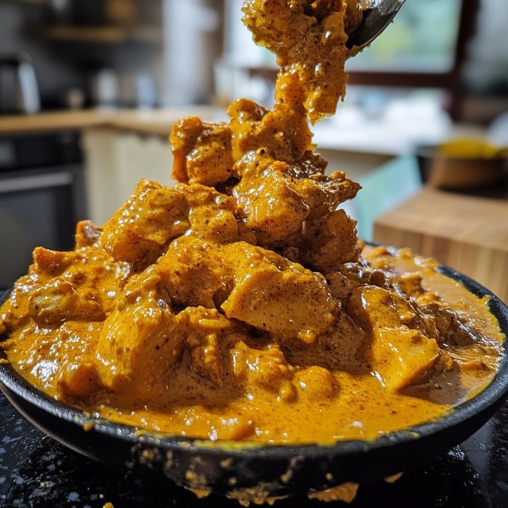 Im Ofen geschmorter Blumenkohl mit Kokos-Currysauce