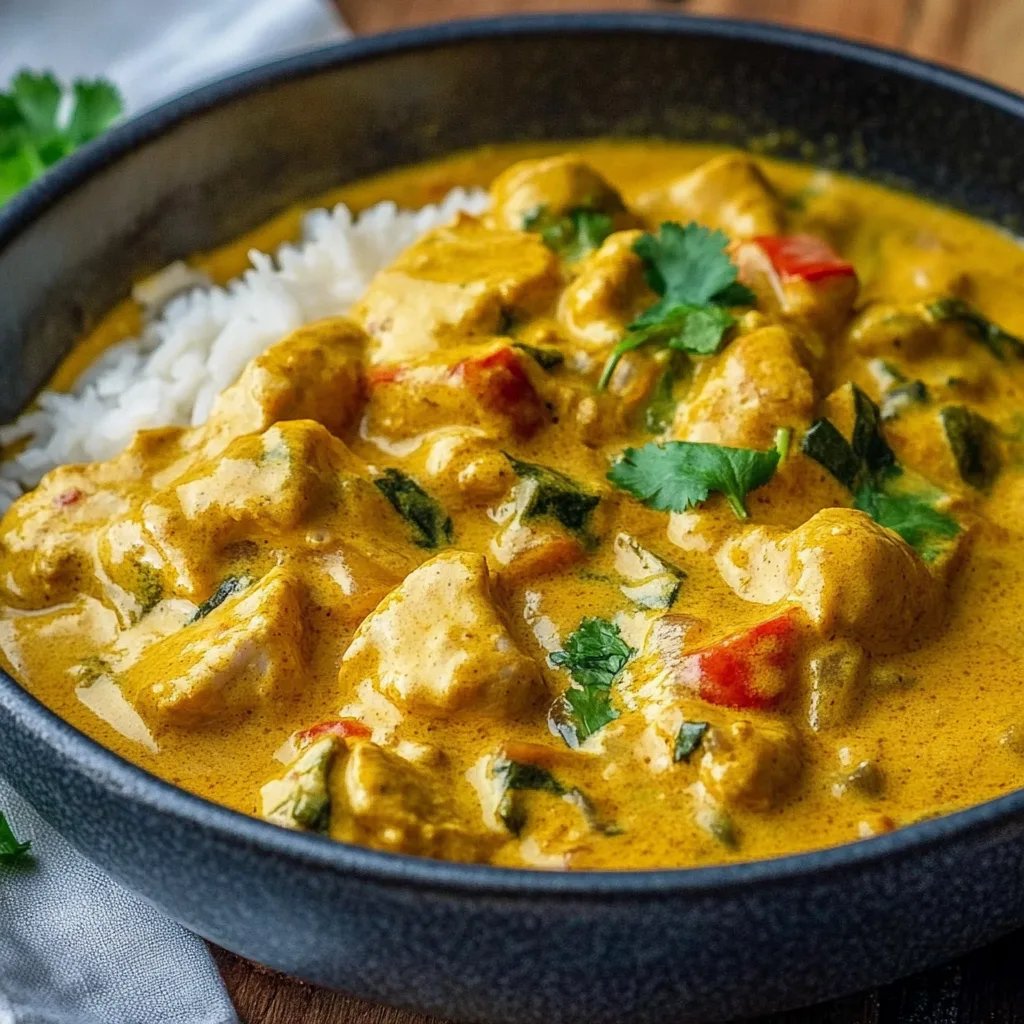 Curry Geschneltzeltes in Sahnesoße