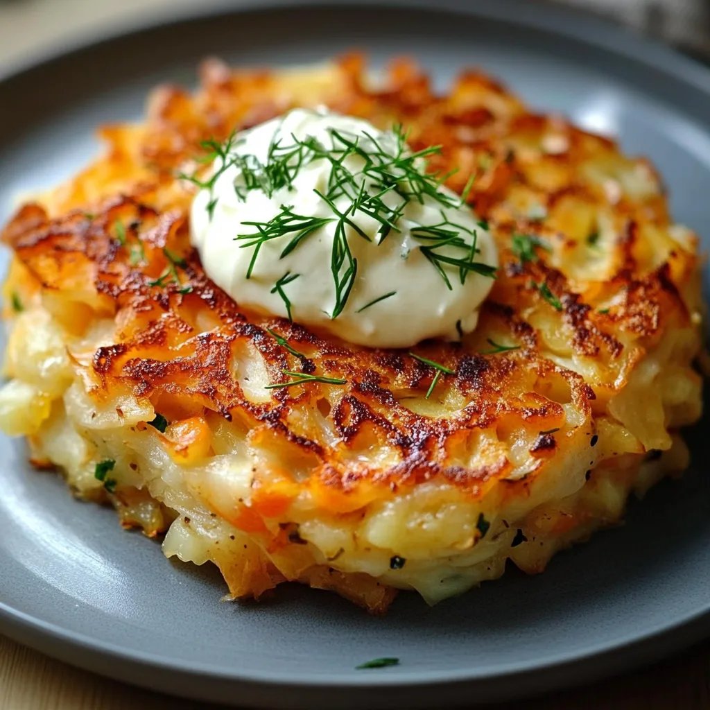 Großer Rösti mit Frischkäse und Lachs