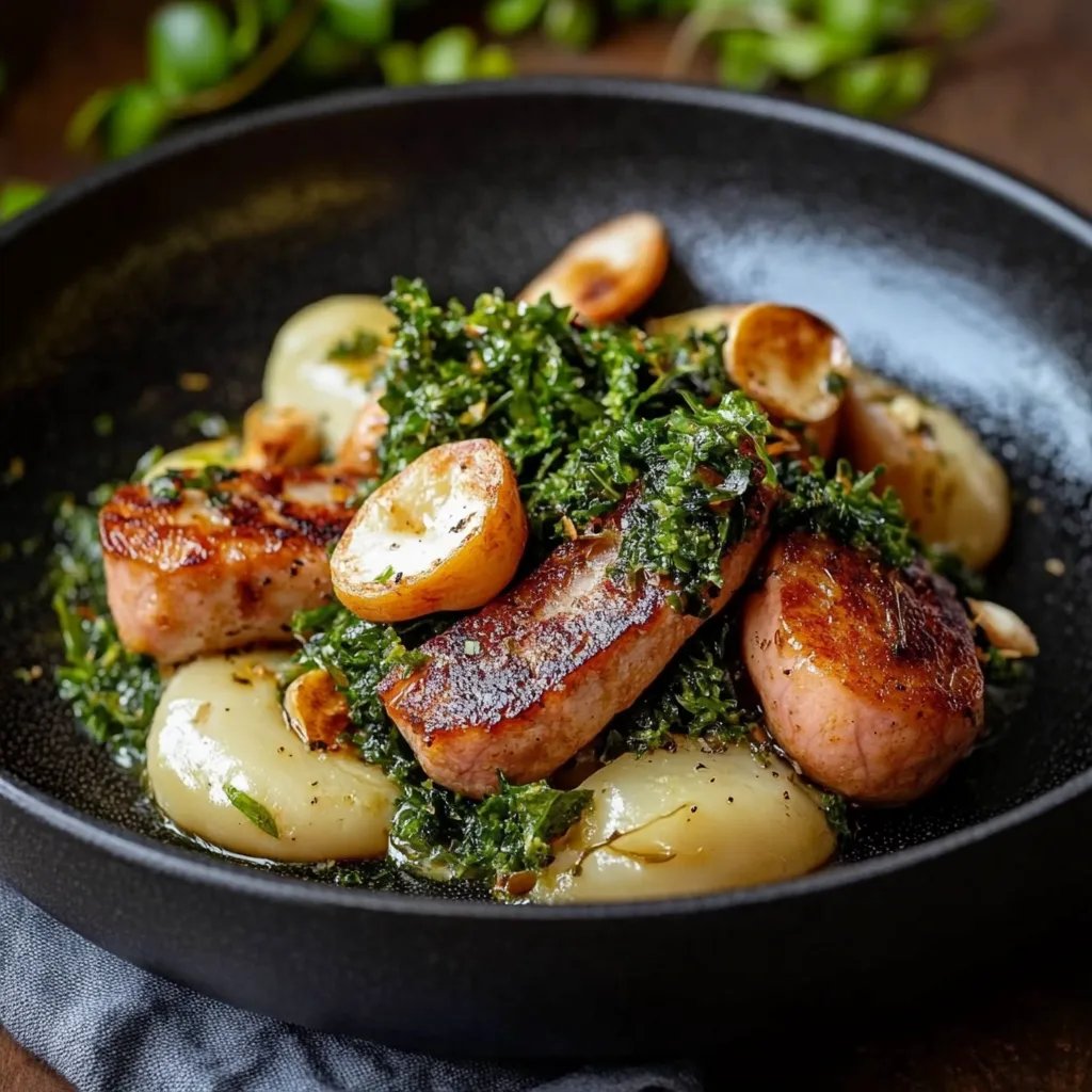 Klassisches Grünkohl Rezept mit Kassler