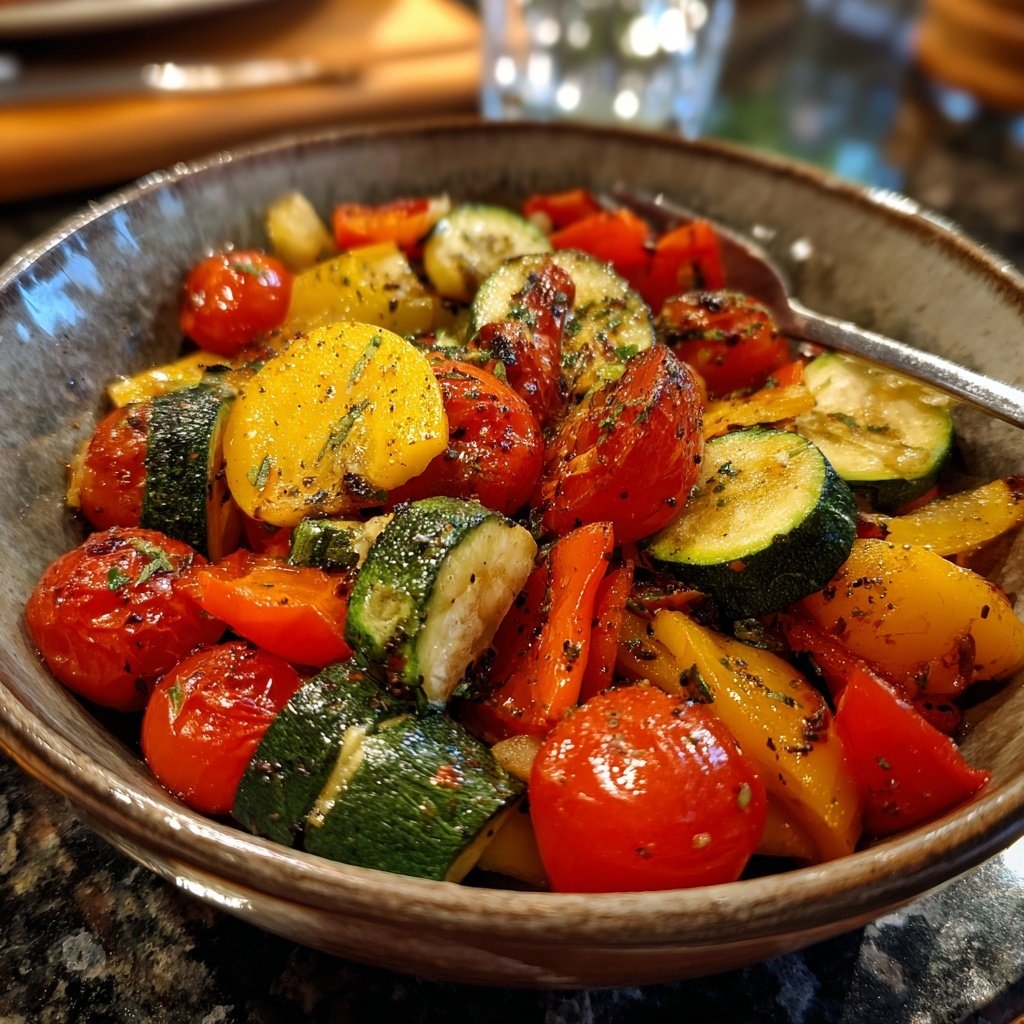 Abendessen mit Gemüsepfanne