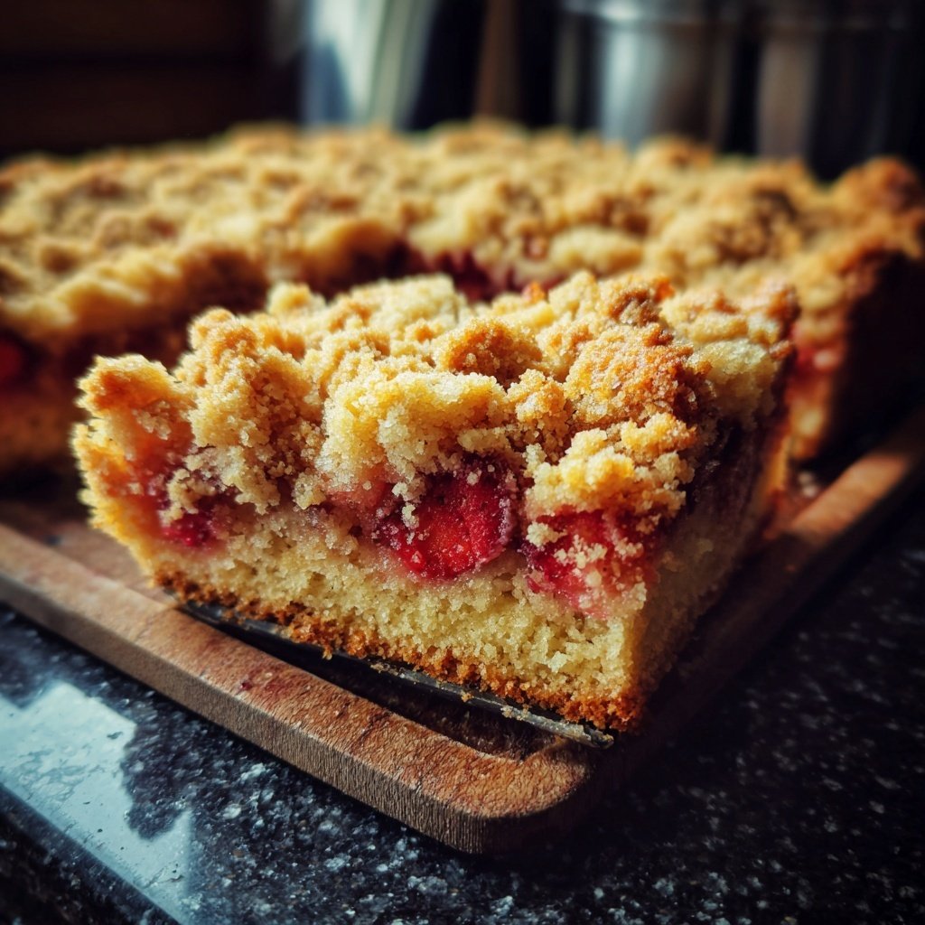 Erdbeer Blechkuchen Mit Streuseln