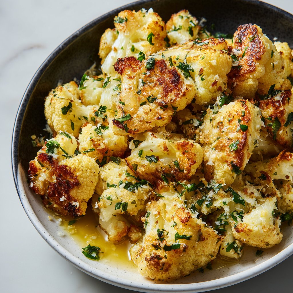 Blumenkohl mit Knoblauchbutter