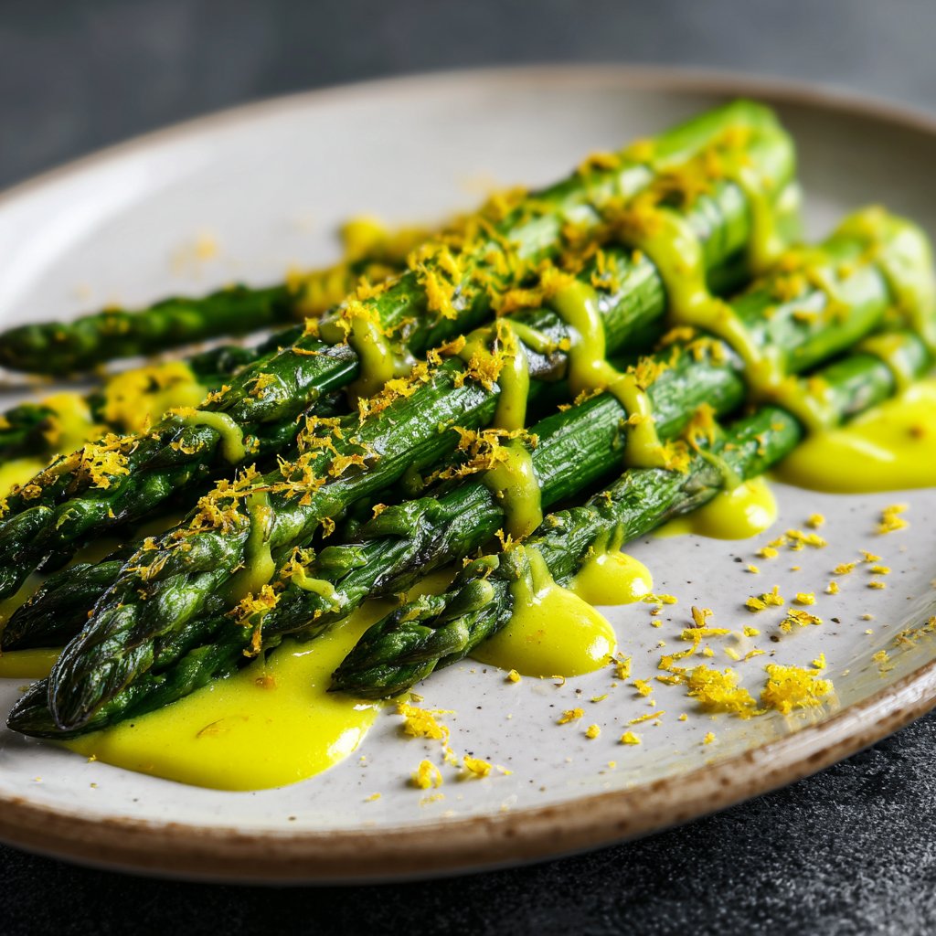 Grüner Spargel Mit Zitronensauce