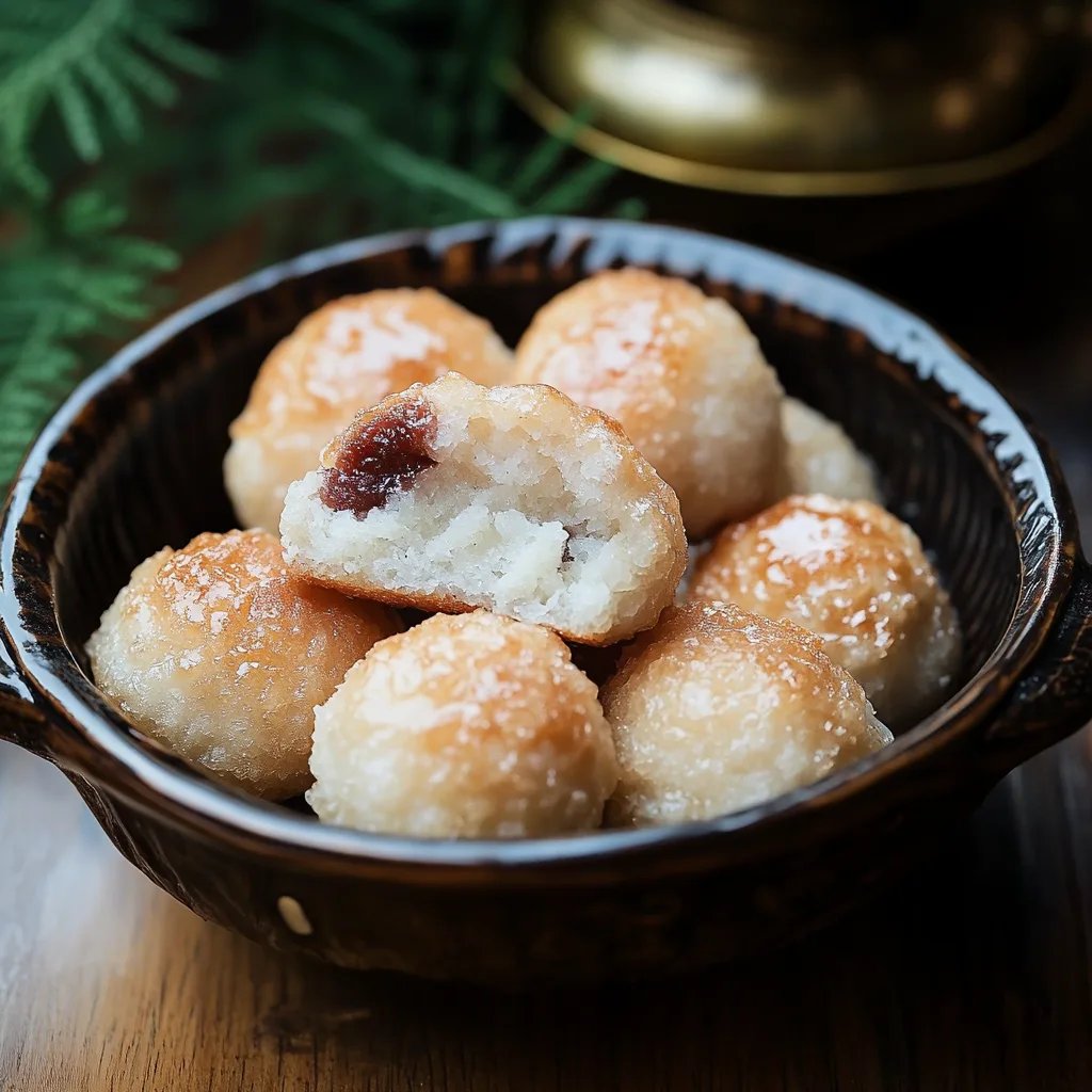 Kokosmakronen mit Nugatfüllung