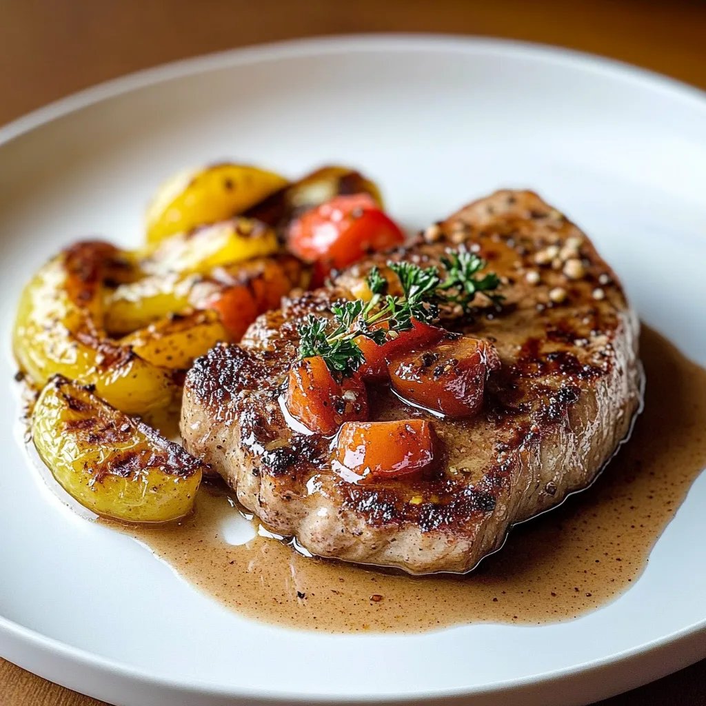 Blumenkohlsteak mit cremiger Pfefferrahmsauce