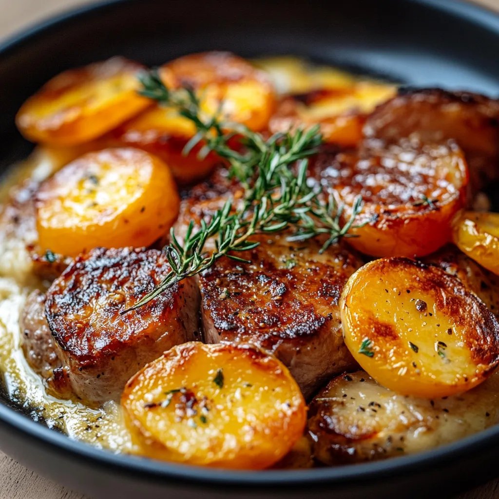 Cremiger Kürbis-Kartoffel-Auflauf