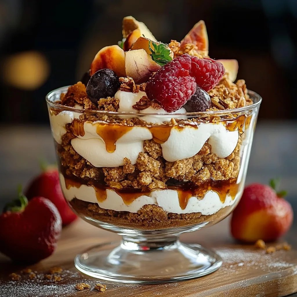 Bratapfel Karamell Trifle