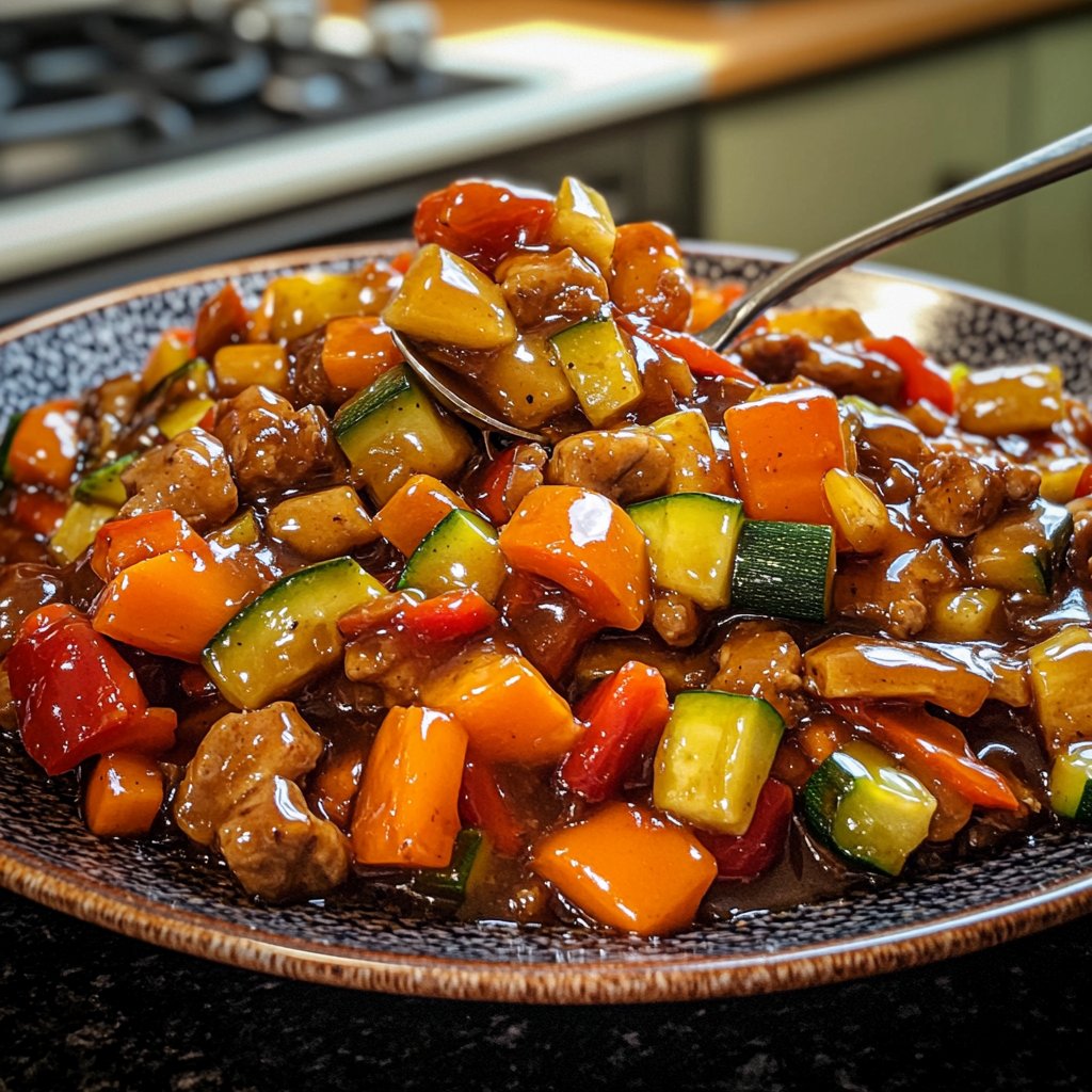 Gemüsepfanne mit Sojasauce