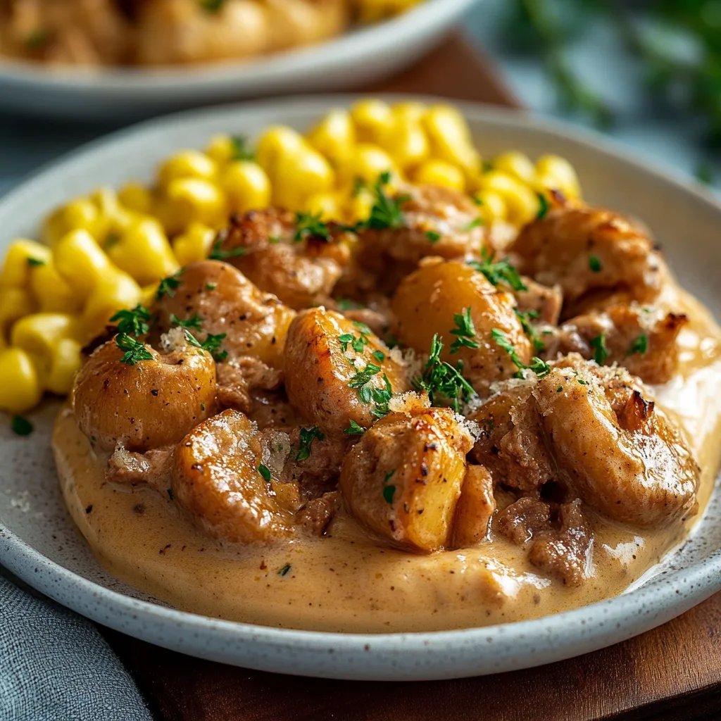 Hähnchengeschnetzeltes ohne Pilze