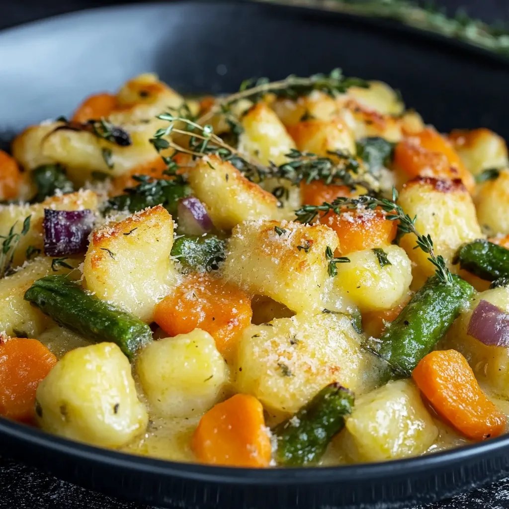 Gnocchi Auflauf mit buntem Gemüse